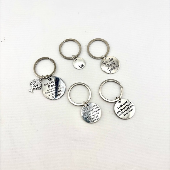 Inspirational Quote Keychain Bundle - Lot of 5 - Picture 5 of 7